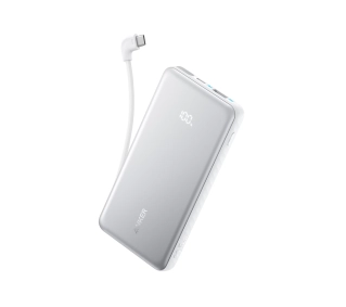 Anker Zolo (A110DH21) 10000 mAh 22.5W Wbudowany kabel USB-C Biały