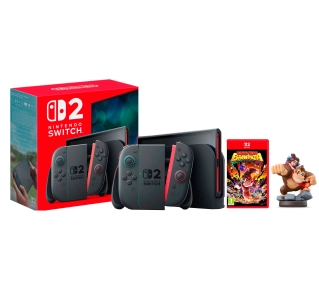 Nintendo Switch 2 Joy-Con Czarny + Donkey Kong Bananza + Figurka Amiibo Donkey Kong & Pauline - Kup na Raty - RRSO 0%