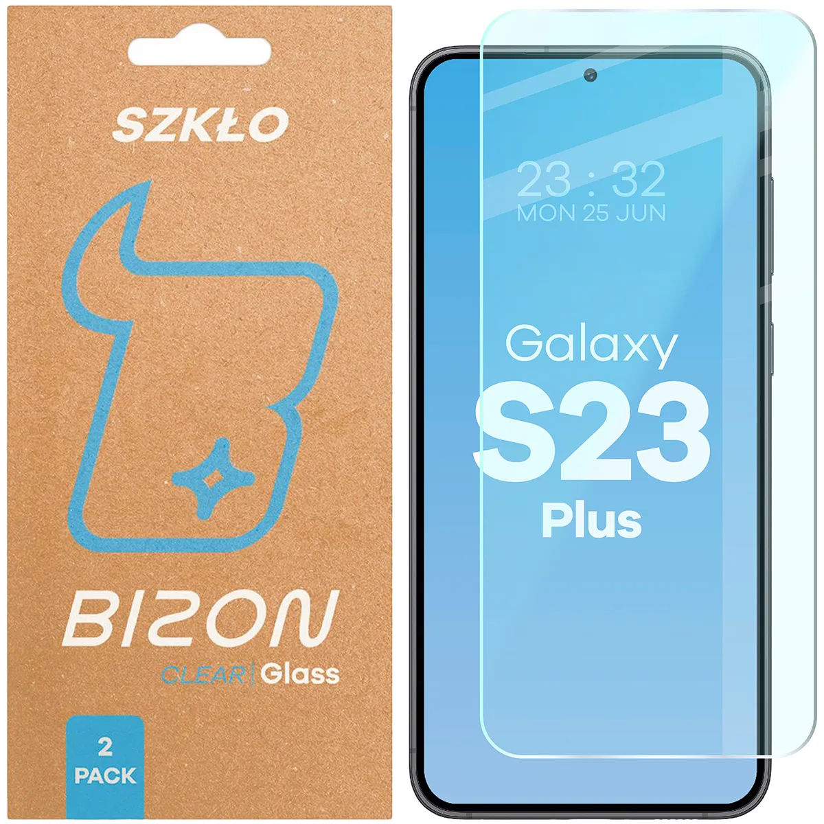 Szkło hartowane Bizon Clear Duo do Samsung Galaxy S23 Plus