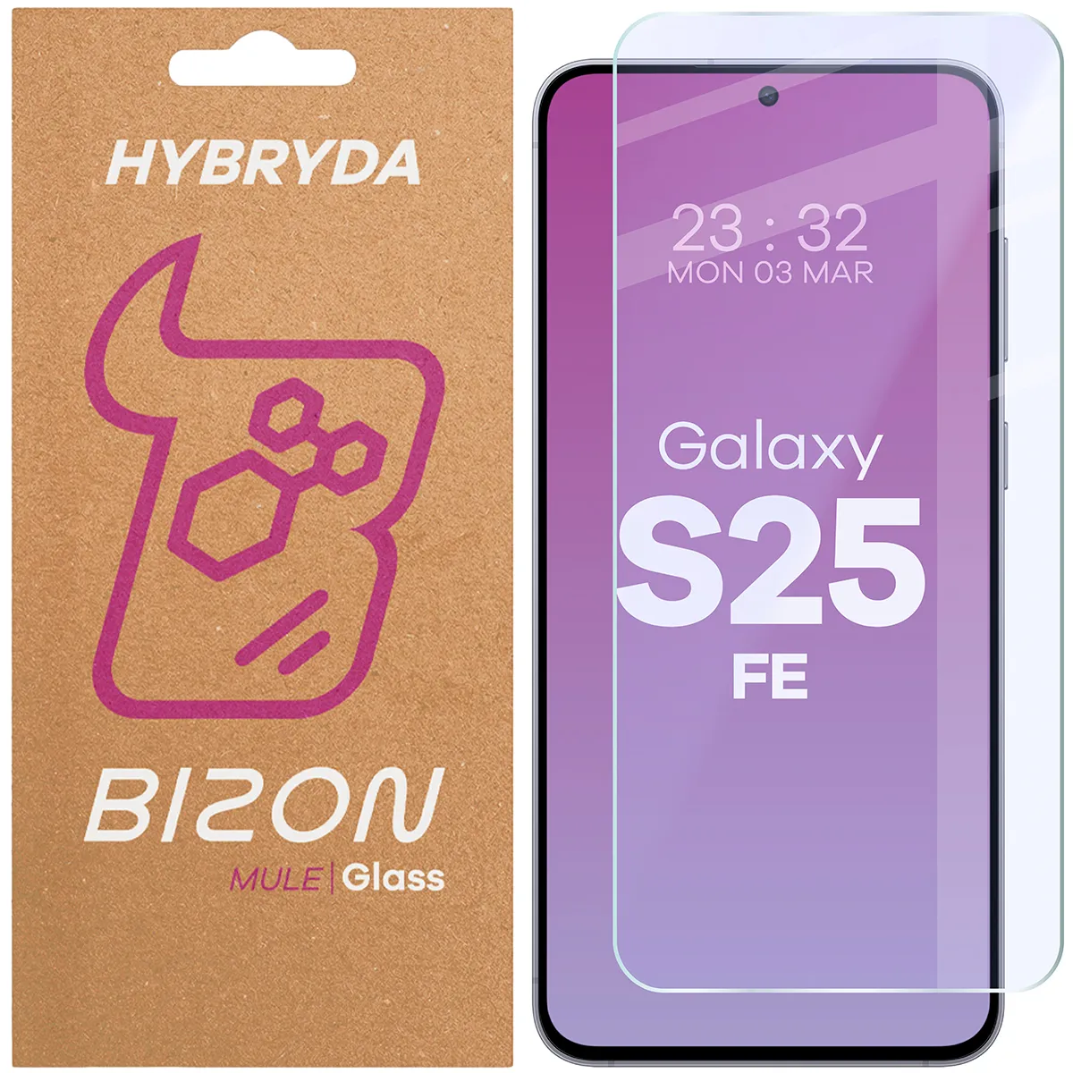 Szkło hybrydowe Bizon Elastyczne Mule do Samsung Galaxy S25 FE