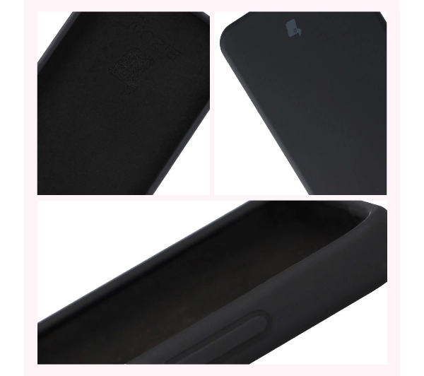 Bizon Silikonowe Soft do Samsung Galaxy S25 FE Czarny