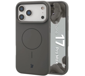 Etui Bizon Silikonowe Soft  z MagSafe do Apple iPhone 17 Pro Max / 18 Pro Max Grafitowy