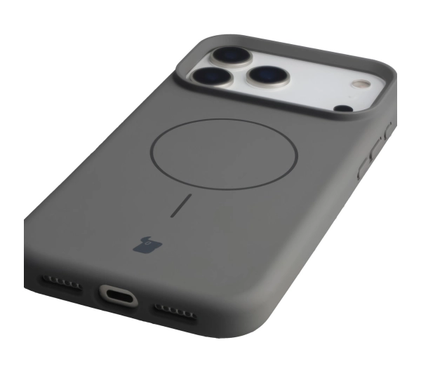 Bizon Silikonowe Soft  z MagSafe do Apple iPhone 17 Pro Max Grafitowy