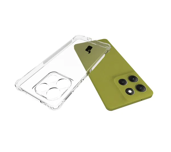 Bizon elastyczne etui Salpa + 2x folia na ekran Clear Pack do Motorola Moto G86 5G