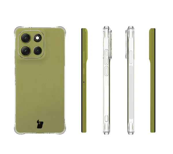 Bizon elastyczne etui Salpa + 2x folia na ekran Clear Pack do Motorola Moto G86 5G