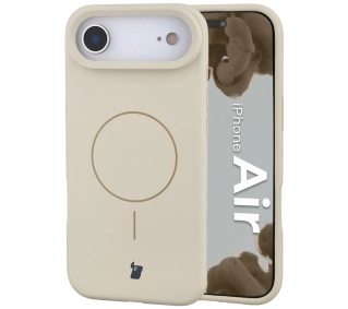Bizon Silikonowe Soft  z MagSafe do Apple iPhone Air Ecru