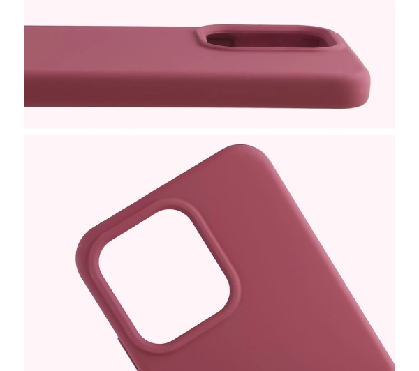Bizon Silikonowe Soft do Oppo Reno14 Śliwkowy