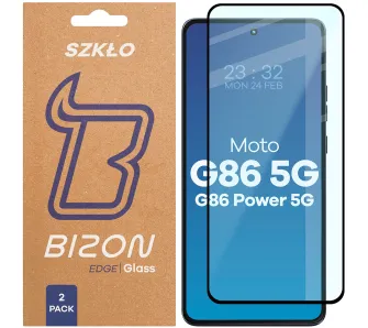 Szkło hartowane Bizon Edge Duo do Motorola Moto G86 5G / G86 Power 5G