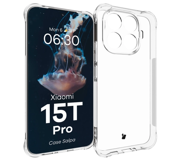 Bizon Elastyczne Salpa do Xiaomi 15T Pro Przezroczysty