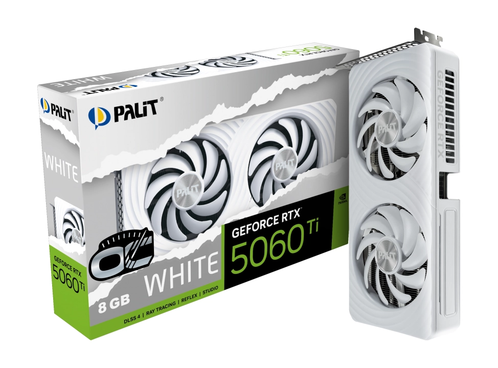 Karta graficzna Palit GeForce RTX 5060 Ti White OC 8GB GDDR7 128bit DLSS 4