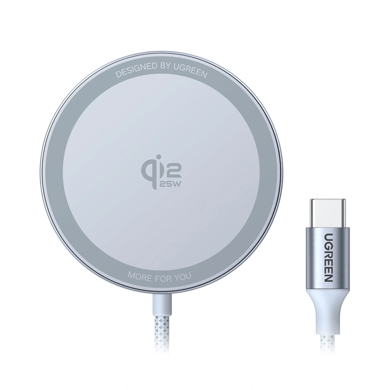 Ładowarka indukcyjna UGREEN MagFlow W753 Qi2 25W Szary