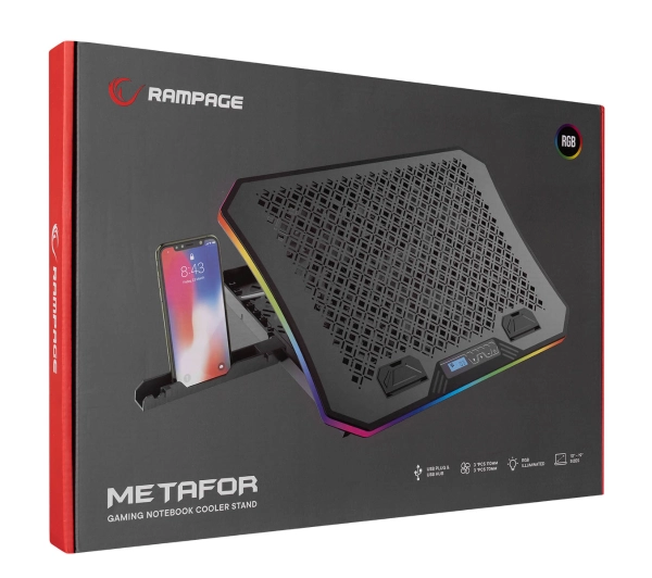 Rampage AD-RC34 METAFOR 10-19" Czarny