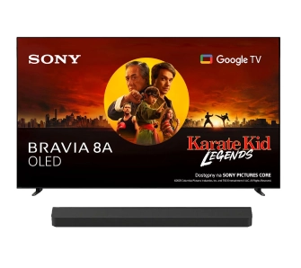Telewizor Sony BRAVIA 8A K-65XR8A 65" 4K OLED 120Hz Google TV Dolby Vision Dolby Atmos DTS-X HDMI 2.1 + Soundbar Theater Bar 8