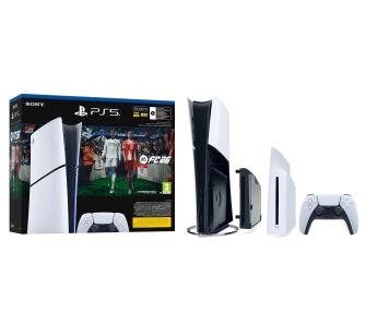 Konsola Sony PlayStation 5 Digital Slim E Chassis (PS5) 825GB EA SPORTS FC 26 Bundle + Napęd Disc Drive Blu-Ray