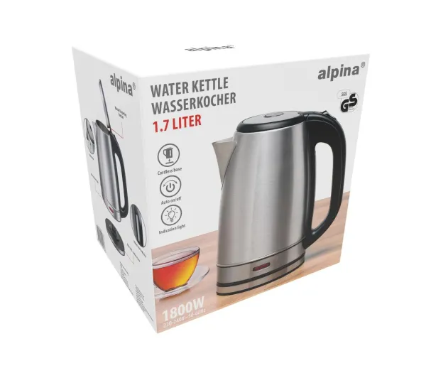 Czajniki elektryczne - Alpina SI-29096 1,7l 1800W