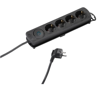 Listwa Vivanco 4 gniazda 1,4m Czarny