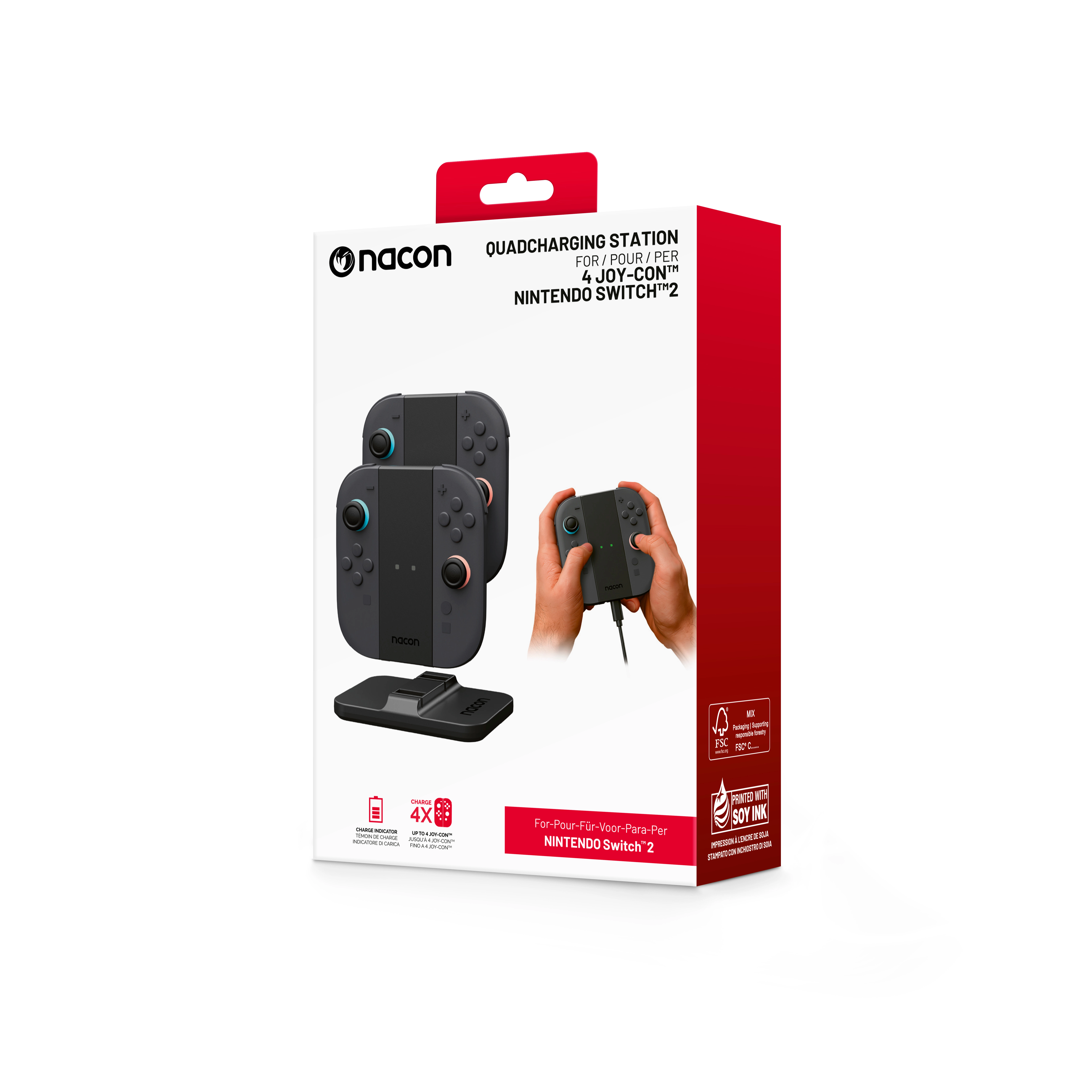 Ładowarka Nacon Quad Charging Station do Joy-Conów od Nintendo Switch 2