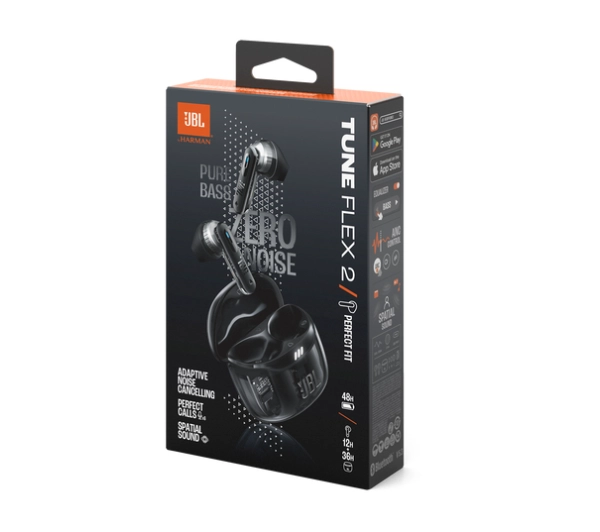 JBL Tune Flex 2 Ghost Edition Douszne Bluetooth 5.3 Czarny