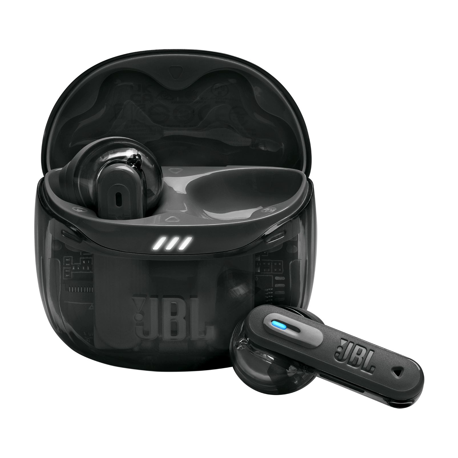 Słuchawki bezprzewodowe JBL Tune Flex 2 Ghost Edition Douszne Bluetooth 5.3 Czarny