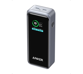 Powerbank Anker Prime (A1335011) 12000 mAh 130W Kolorowy wyświetlacz 2x USB-C Czarny