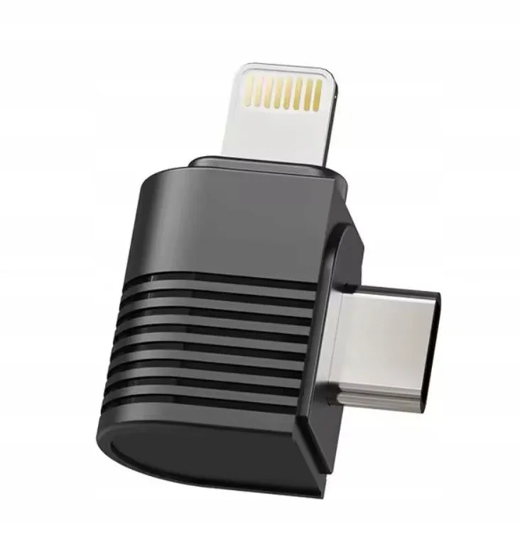 Adapter audio Ulanzi do mikrofonu A100 Czarny