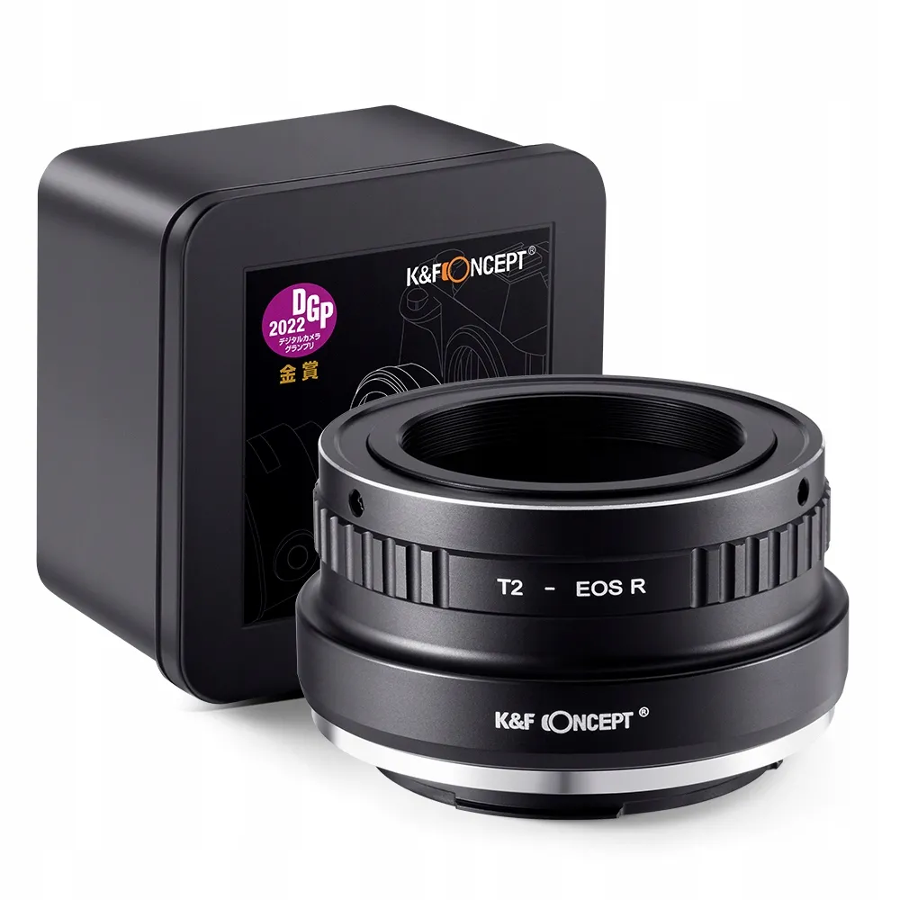 Adapter K&F Redukcja do Canon EOS RF na T2 T-mount