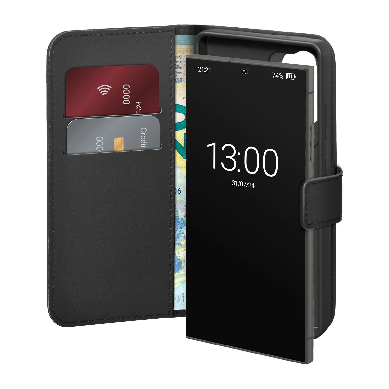 Etui Puro Eco-Leather do Galaxy S26 Ultra Czarny