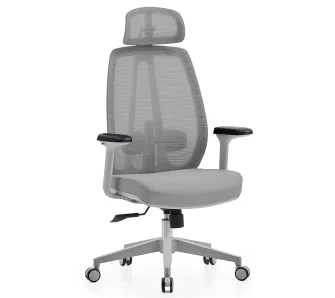 Fotel Cobra Office Plus HF505GY Biurowy do 150kg Tkanina Szary