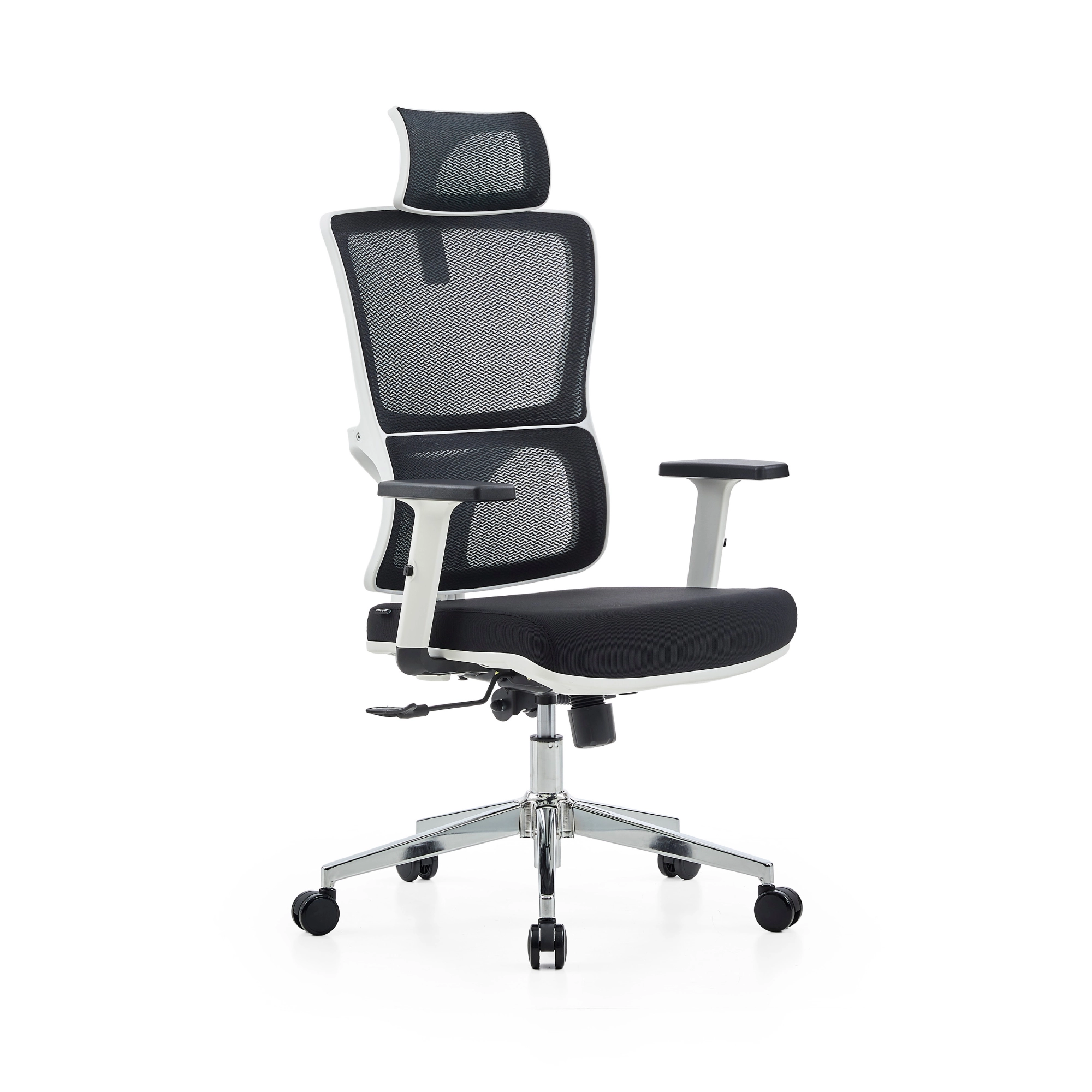 Fotel Cobra Office Expert HF701WH Biurowy do 150kg Tkanina Czarno-biały