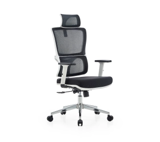 Cobra Office Expert HF701WH Biurowy do 150kg Tkanina Czarno-biały - Kup na Raty - RRSO 0%