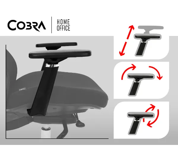 Cobra Office Expert HF702BK Biurowy do 150kg Tkanina Czarny - Kup na Raty - RRSO 0%