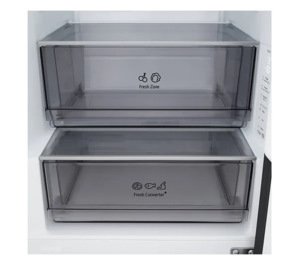 LG GBBSJ1CCEP Pełny No Frost 186cm Komora świeżości Szuflada z kontrolą wilgotności Zdalne sterowanie Ciemny Srebrny - Kup na Raty - RRSO 0%