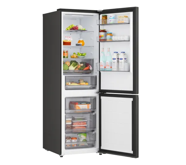 LG GBBSJ1CCEP Pełny No Frost 186cm Komora świeżości Szuflada z kontrolą wilgotności Zdalne sterowanie Ciemny Srebrny - Kup na Raty - RRSO 0%