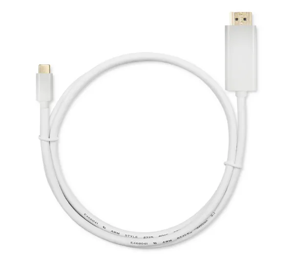 Qoltec 50414 USB 3.1 typ C - HDMI A 1m Biały