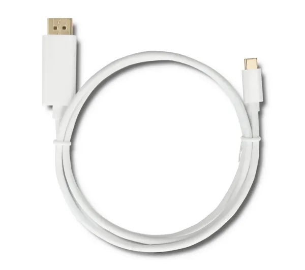 Qoltec 50412 USB 3.1 typ C - Displayport 5K 1m Biały