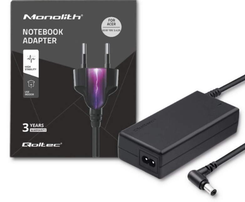 Zasilacz do laptopa Qoltec AD41P 65W do Acer