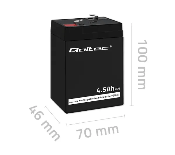 Qoltec 53032 AGM 6V 4.5Ah