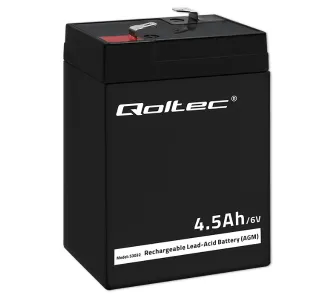 Akumulator Qoltec 53032 AGM 6V 4.5Ah