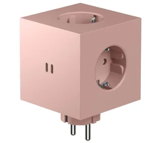 Avolt Square 2 3 gniazda 2x USB-C Różowy