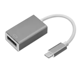 Qoltec 50429 DisplayPort do USB-C Srebrny