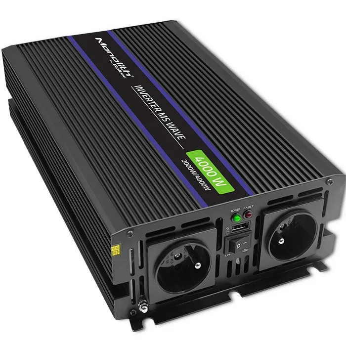Przetwornica Qoltec Monolith 12/230V 2000/4000W Czarny