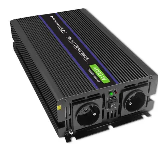 Przetwornica Qoltec Monolith 12/230V 2000/4000W Czarny