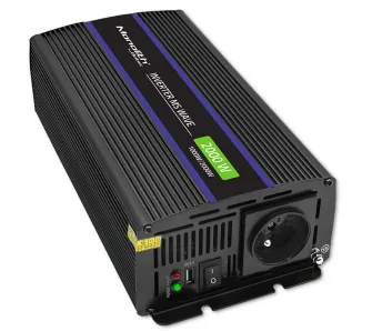 Przetwornica Qoltec Monolith 12/230V 1000/2000W Czarny