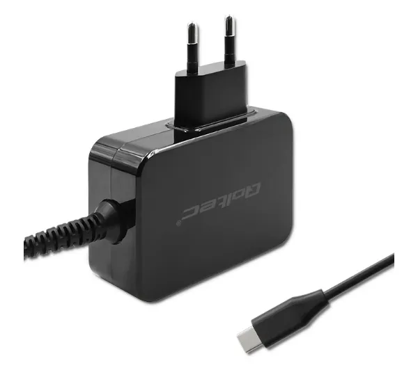 Qoltec GaN Power Pro USB-C 45W Czarny