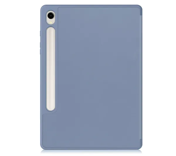 Bizon Case Tab Lizard z klapką do Samsung Galaxy Tab S9 Szary