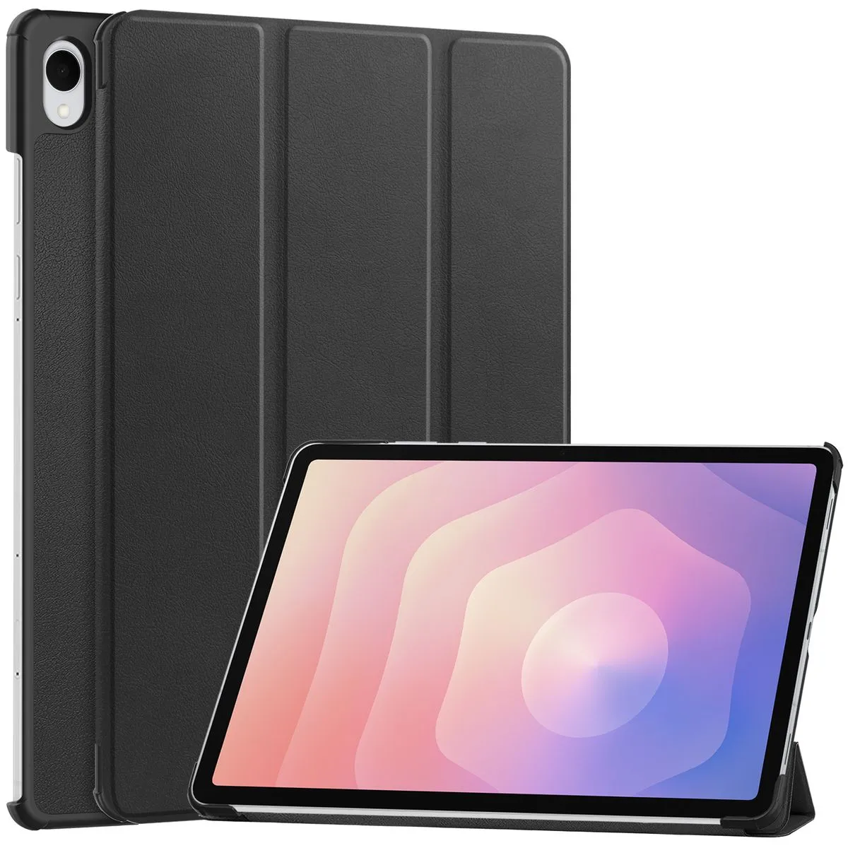 Etui na tablet Bizon Case Tab Croc z klapką do Samsung Galaxy Tab S11 Czarny