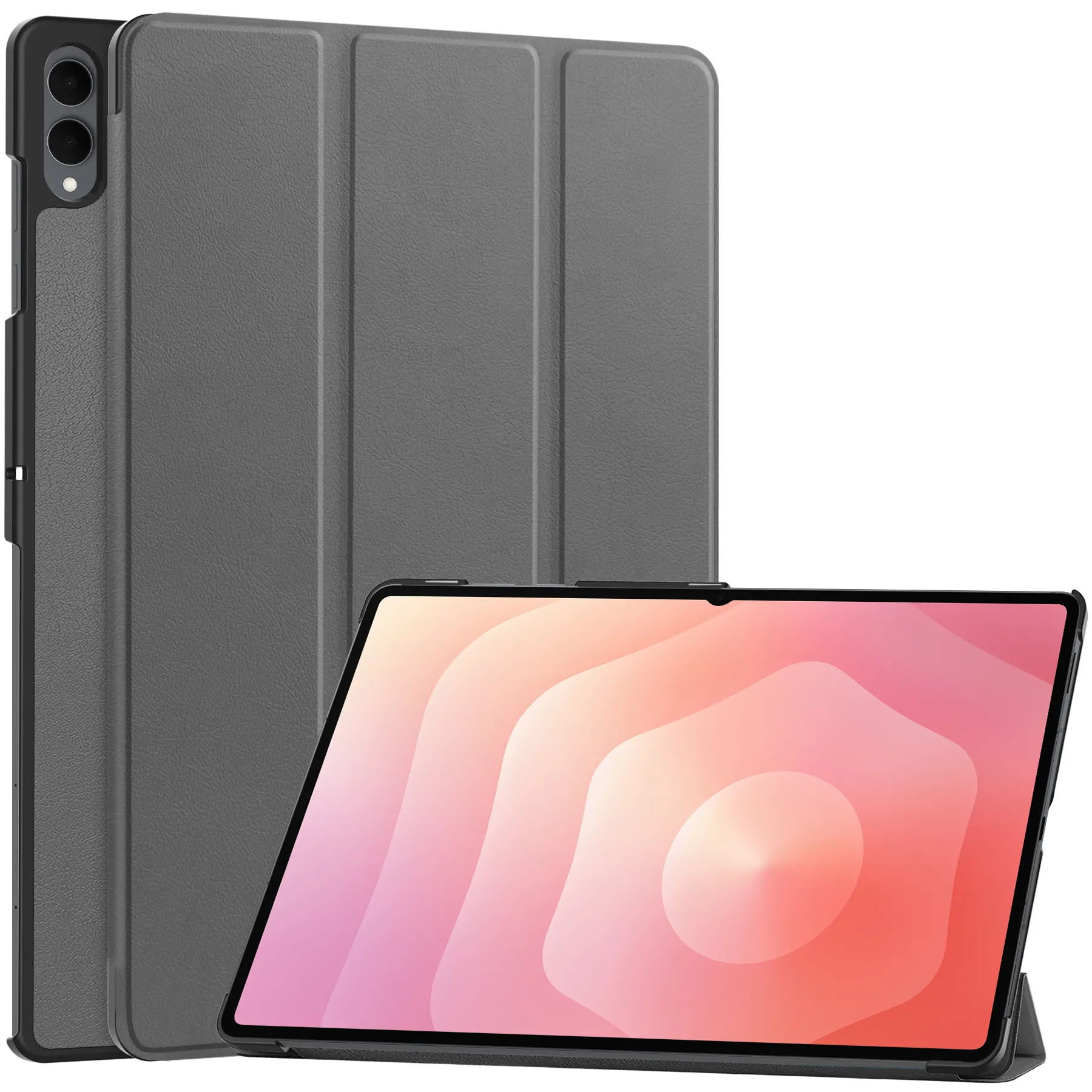 Etui na tablet Bizon Case Tab Croc z klapką do Samsung Galaxy Tab S11 Ultra Szary