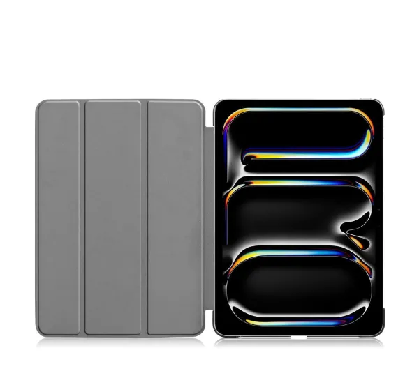 Bizon Case Tab Croc z klapką do iPad Pro 11" 2025 / 2024 Biały