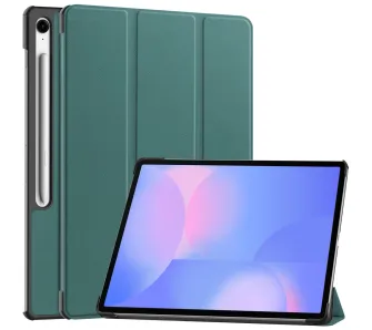 Etui na tablet Bizon Case Tab Croc z klapką do Samsung Galaxy Tab S10 FE Plus Ciemnozielony