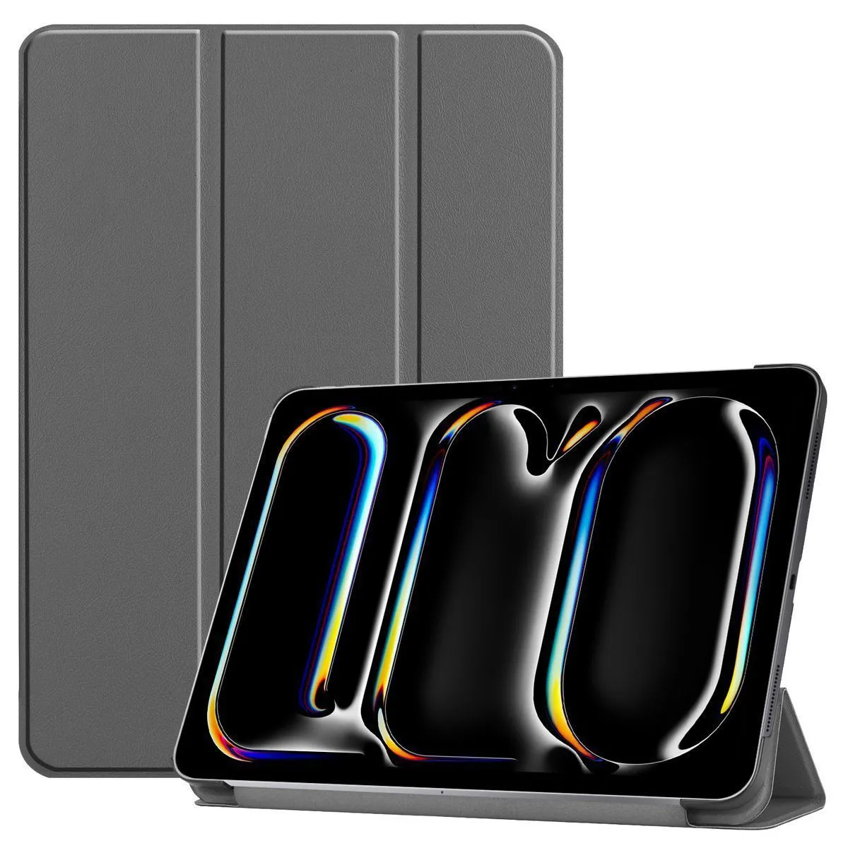 Etui na tablet Bizon Case Tab Croc z klapką do iPad Pro 13" 2025 / 2024 Szary